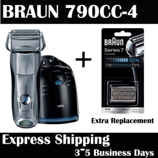 BRAUN Series 7 790CC 4 790CC Pulsonic Mens Shaver + One Replacement 