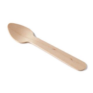 25 small wood spoon for ice cream or small cupcake or pie in a jar Eco 