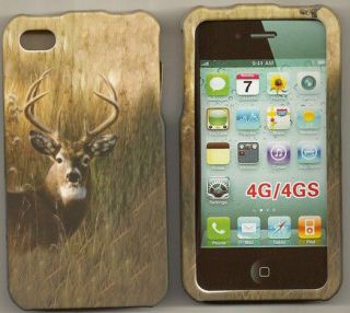 buck deer hunter Case hard Cover Apple iPhone 4 4s 4G 8gb 16GB 32GB 