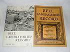 Bell Laboratories Record TWO ISSUES 1935 1944 Quiet Western Electric 