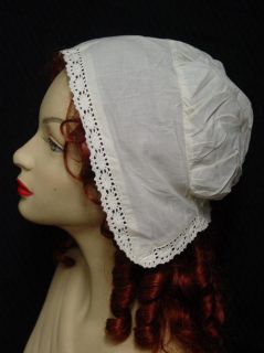 Victorian colonial regency maid mob cotton cap NEW