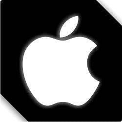 Mentallic Apple Logo Iphone Ipad Ipod Imac Car Sticker Decal 00401M
