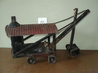 VTG Antique 1926 Pressed Steel BUDDY L Toy Steam Shovel
