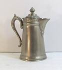 MANNING, BOWMAN & CO. ANTIQUE METALWARE TEAPOT WITH HINGED LIDS CIRCA 