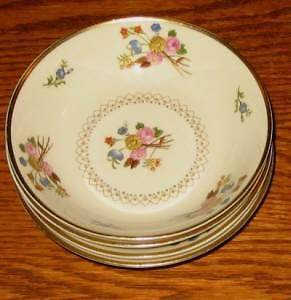 Syracuse China Old Ivory Coventry 4 Berry Bowls LOT