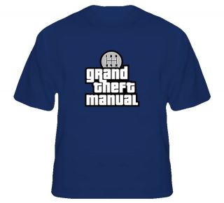 Grand Theft Manual   for the Auto loving Gamer T Shirt