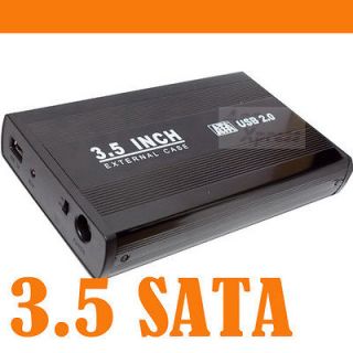 USB 2.0 3.5 INCH SATA Hard Drive Disk HDD Enclosure External Drive 