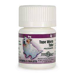 Tape Worm Tabs™ for Dogs JEFFERS PET A2T1 34mg Praziquantel