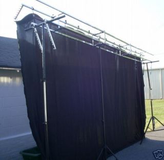 New Black Stage Backdrop/Curta​in 8.5 H X 15ft W NICE