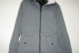 Weatherproof Sherpa Lined Hoodie Full Zip Softshell Fabric Jacket Coat 