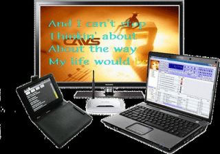   Karaoke Laptop player E Songbook Leather case TP Link Wireless Router