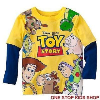 TOY STORY Toddler Boys 2T 3T 4T Tee SHIRT Top Buzz WOODY Rex
