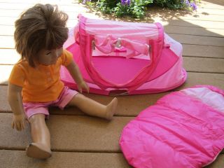   Up PUP TENT & SLEEPING BAG works for American Girl & Bitty Baby Twins