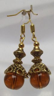 amber earrings in Vintage & Antique Jewelry