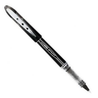 Newly listed 12 Uniball Vision Elite Extra Fine Black Rollerball pen