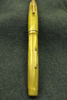 VINTAGE WATERMANS IDEAL 515 FOUNTAIN PEN WITH 14KT OVERLAY RARE​  N 