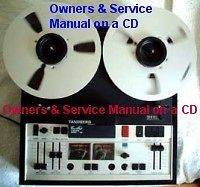 TANDBERG 10X REEL TO REEL OWNERS & SERVICE MANUALS CD