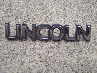 OEM Lincoln Script emblem badge letter decal Rear Trunk Town Car logo 