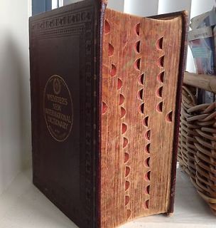 1929 Websters New Intl Dictionary