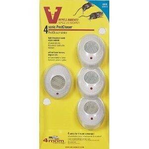 Victor Mini PestChaser Ultrasonic Rodent Mice Repellent, 4pck, SAFE 