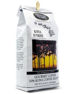 Kona Coffee KONA SUNRISE Flavor 24 OZ Bag FRESH APG Dark Roast Kona 