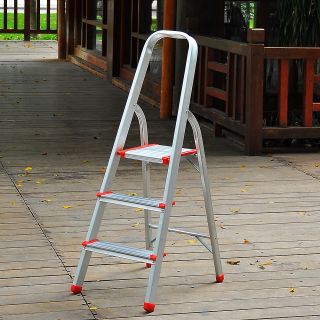 Newly listed Folding 3 Step Aluminum Ladder Stepstool Stepladder EN131 