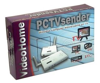 PCTV Sender Computer PC VGA to TV Video Audio Wireless Scan Converter 