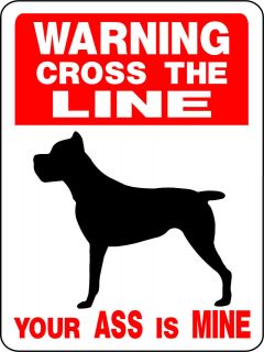 CANE CORSO Guard Dog Aluminum Sign Vinyl Decal 12 x 9 VINYL 