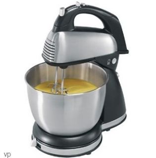 Hamilton Beach 6 Speed Electric Stand & Hand Mixer w/ 4 Qt. Stainless 