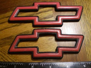 Chevy Monte Carlo Lumina red bowties hood and trunk OEM emblems