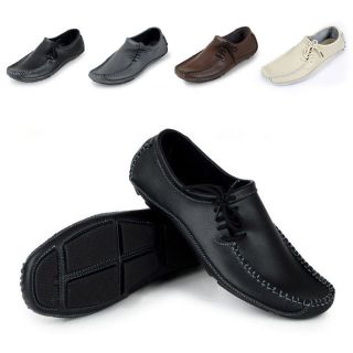 Casual Shoes Cowhide Driving Moccasins Slip On Loafers Flats for men