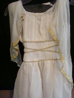   Roman Grecian Toga Goddess Cuffs Headband Dress Girls Costume NEW