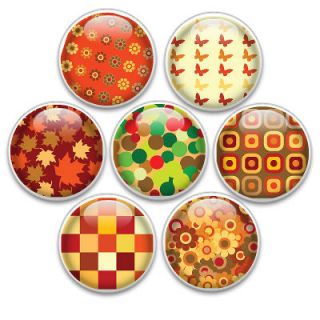Decorative Push Pins or Magnets   Fall Fun Set of 7