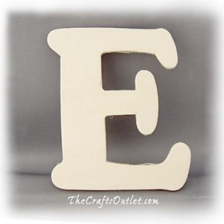 Letter E Plywood unfinished wood home Decor