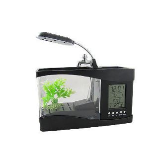 Desk Temperature Pen Holder Multifunctiona​l Fish Tank