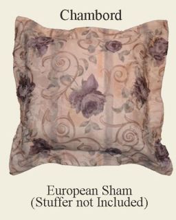 Croscill CHAMBORD Floral Euro Shams BRAND NEW