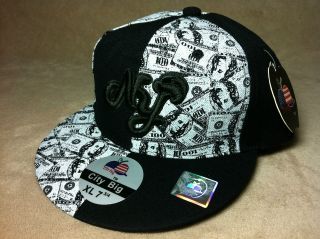  NY Benjamins Fitted Hat Cash Money Gangster New York 