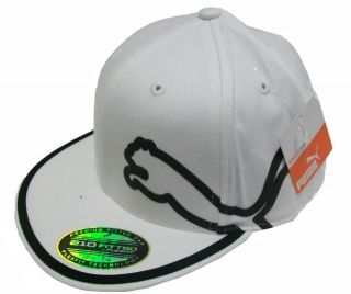2012 Puma Monoline 210 Fitted Hat   White/Orange   Select Size