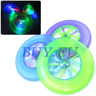 Colorful Spin LED Light Outdoor Toy Flying Saucer Disc Frisbee UFO Kid 