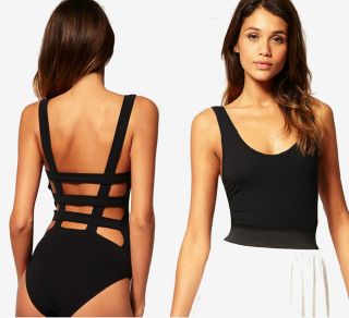   Backless Party Bodysuit Going Out Sleeveless Bralet Costume Top 6 8 10