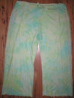   Dream NEW  Lounge Intimate Pants Lace Green TyeDye