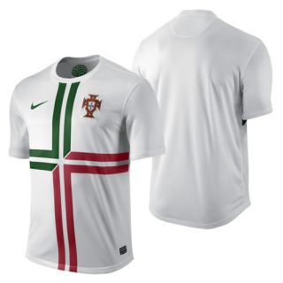 Nike Portugal Official EURO 2012 Away Soccer Jersey Brand New White