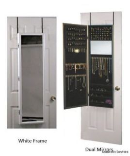 Mirrored Jewelry Armoire Organizer Door or Wall Hanging
