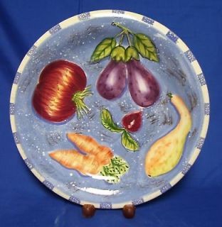 Hausenware Vegetable Mary Jane Mitchell Dinner Plate