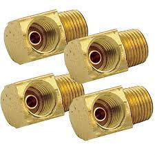10 Pcs of Inverted Flare 90° Male Elbow Brass Fittings 1/2 Tube x 3 