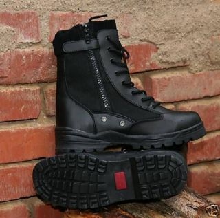 Black SWAT Boots Police Officer Duty Patrol Security