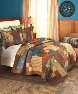 NEW 3pc King size Rachel Quilted Bedspread Bedding Set w/ Quilt & 2 