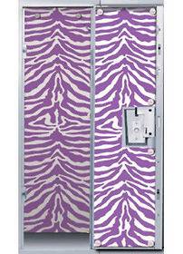 Purple Zebra Locker Wallpaper (2012)   New   Room Decor
