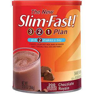 Slim Fast Powder 3 2 1 Plan Chocolate Royale 12.83oz Weight Control 