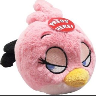 Angry Birds 5 PINK GIRL BIRD Plush Doll Toy Figure with SOUND